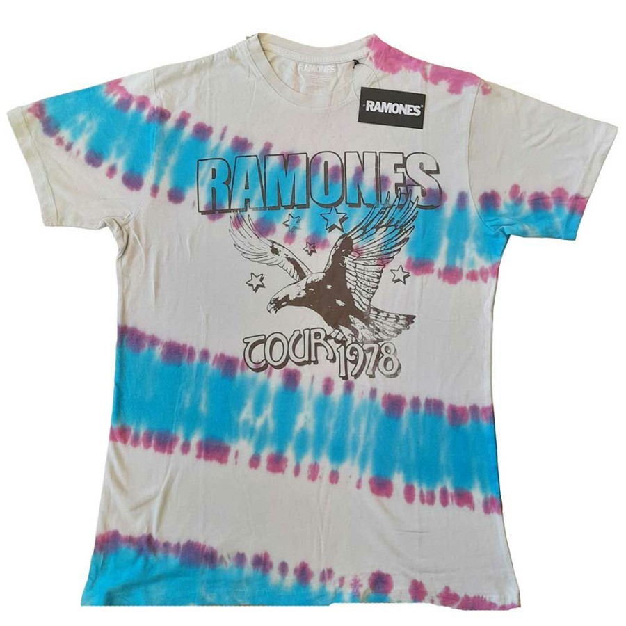 Men'S T-Shirts * | Clearance Sale Ramones T-Shirt Eagle (Dip-Dye)