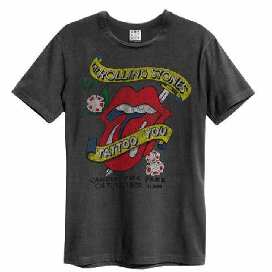 Men'S T-Shirts * | Fashion Rolling Stones T-Shirt Tattoo