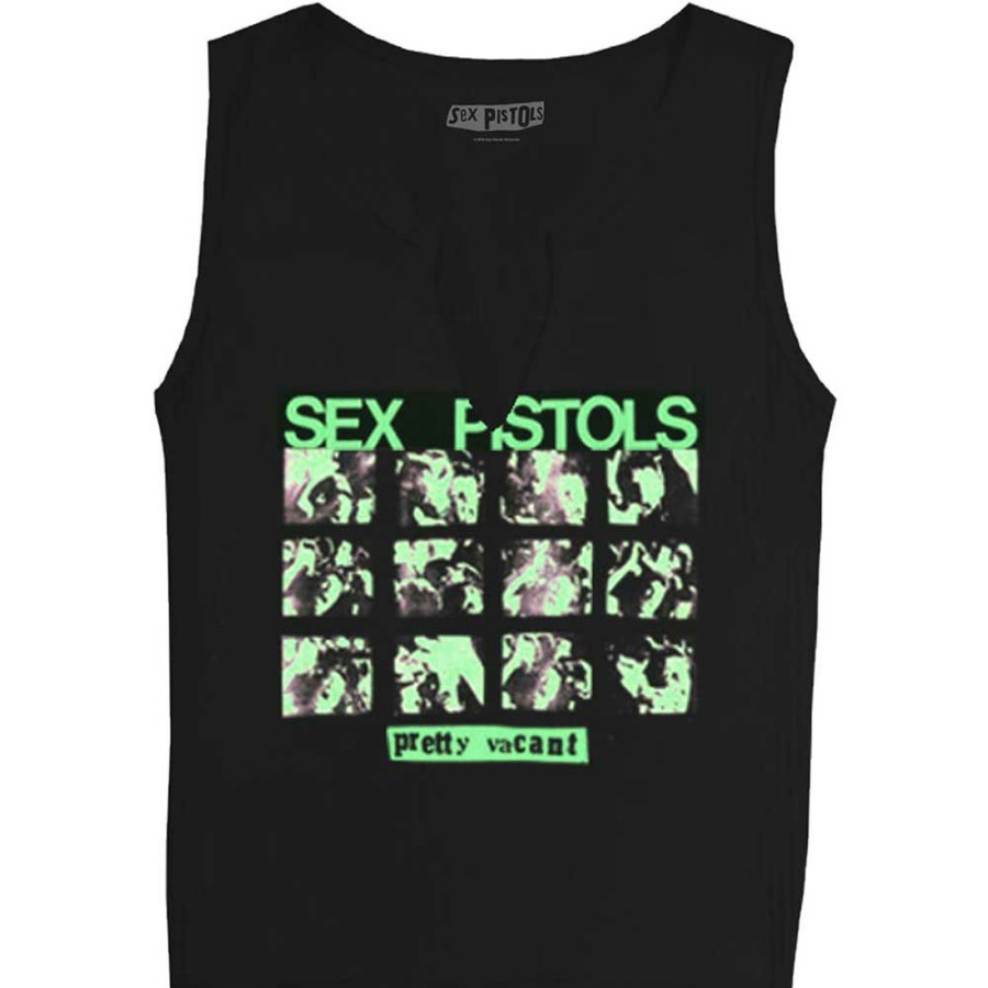 Ladies T-Shirts * | Cut Price Sex Pistols Crop Top Pretty Vacant