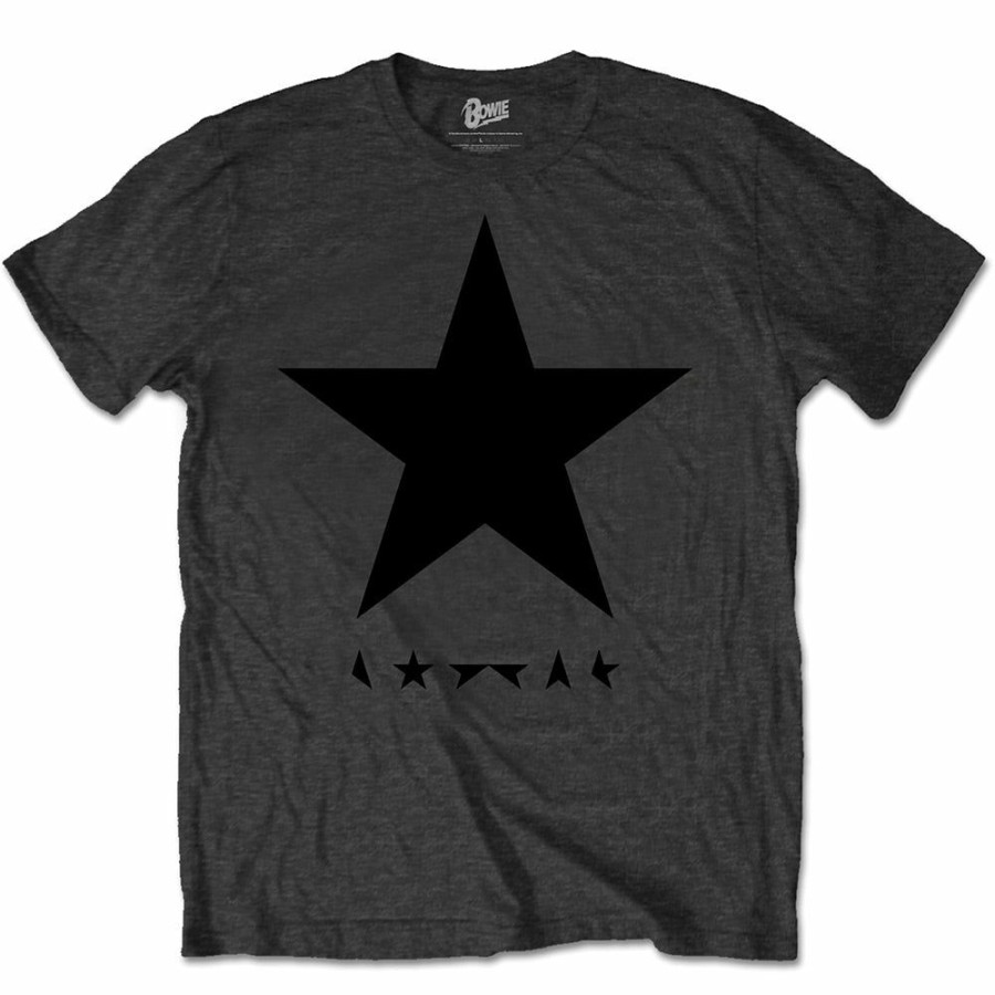 Men'S T-Shirts * | Fashion David Bowie T-Shirt Black Star