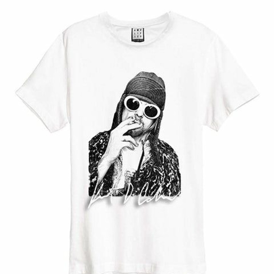 Men'S T-Shirts * | Fashion Kurt Cobain T-Shirt Photograph, White