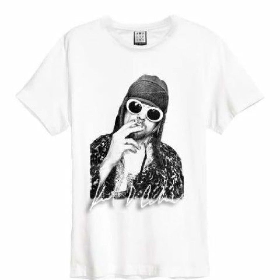 Men'S T-Shirts * | Fashion Kurt Cobain T-Shirt Photograph, White