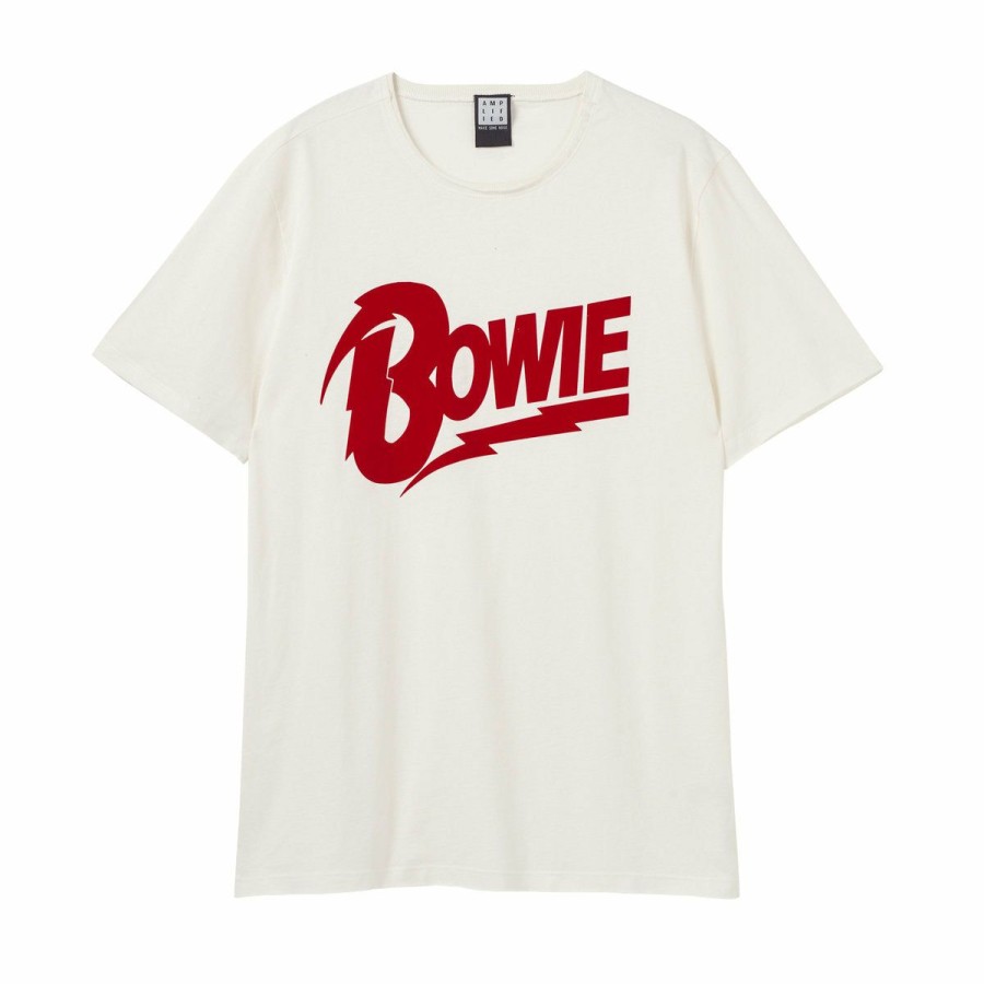 Men'S T-Shirts * | Cheaper David Bowie T-Shirt Flock Logo