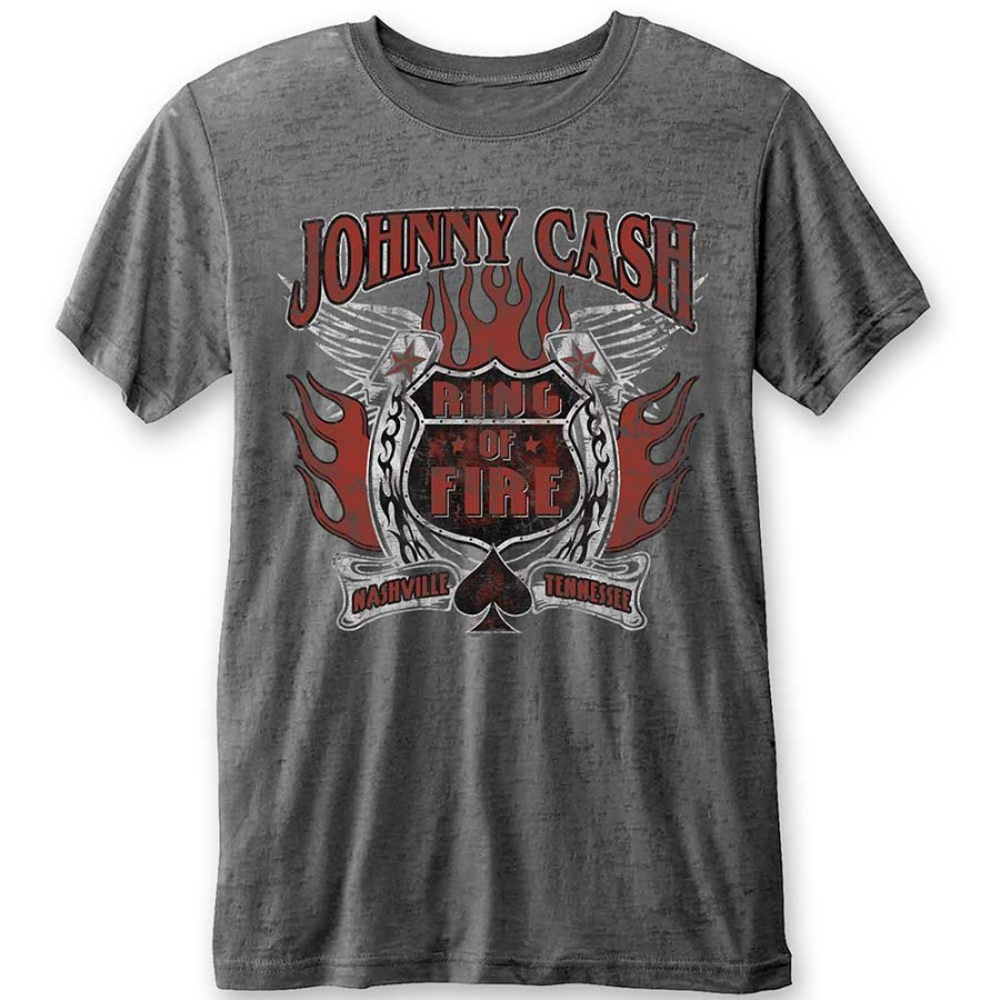 Men'S T-Shirts * | Fashion Johnny Cash T-Shirt Ring Of Fire