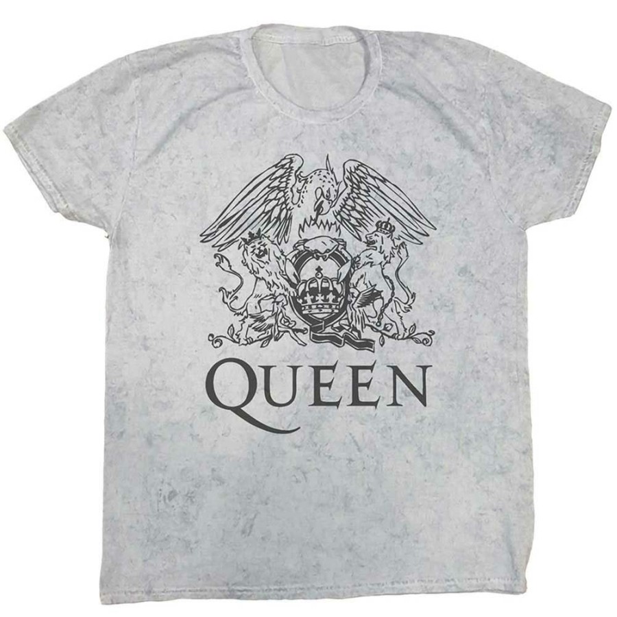 Men'S T-Shirts * | Cheaper Queen T-Shirt Royal Crest (Dip-Dye)