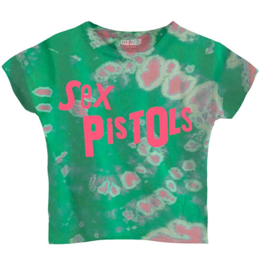 Ladies T-Shirts * | Bargain Sale Sex Pistols Crop Top Logo