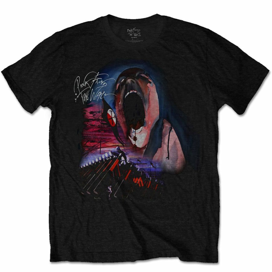 Men'S T-Shirts * | Large Choice Pink Floyd T-Shirt The Wall Scream & Hammers