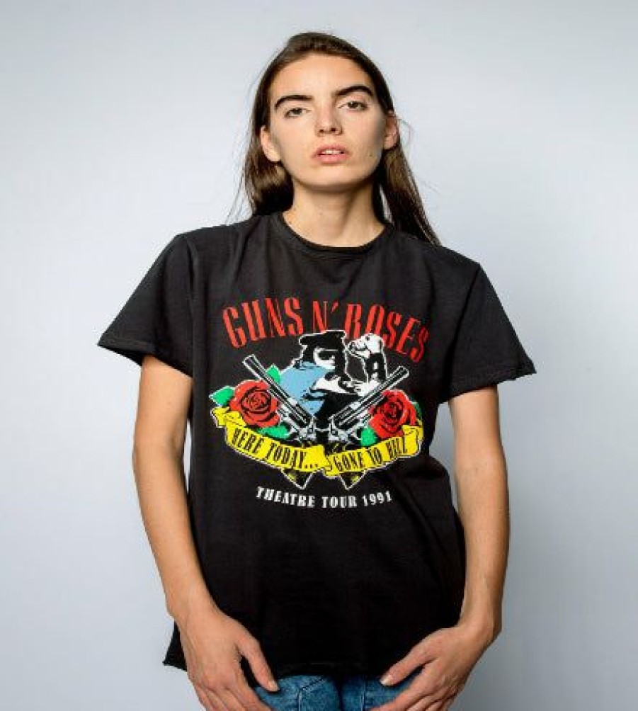 Men'S T-Shirts * | Clearance Sale Guns N' Roses T-Shirt Gone To Hell