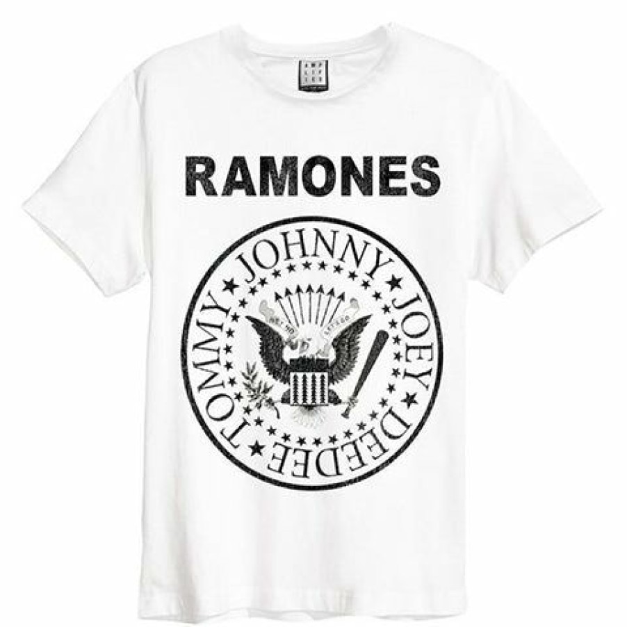 Men'S T-Shirts * | Discount Sale Ramones T-Shirt Logo, White