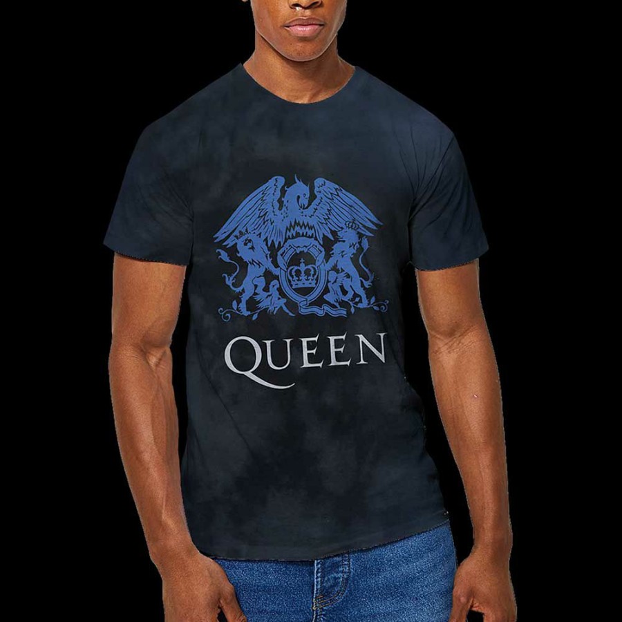 Men'S T-Shirts * | Fashion Queen T-Shirt Blue Royal Crest (Dip-Dye)