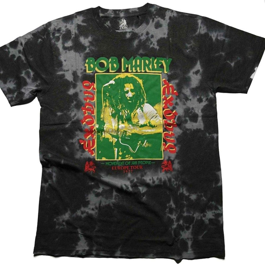 Men'S T-Shirts * | Sale Online Bob Marley Exodus Tie-Dye