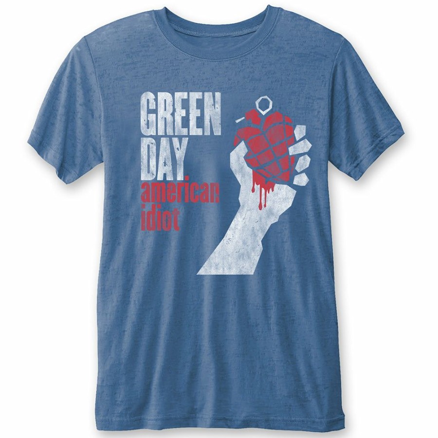 Men'S T-Shirts * | Online Discount Green Day Burn Out T-Shirt American Idiot