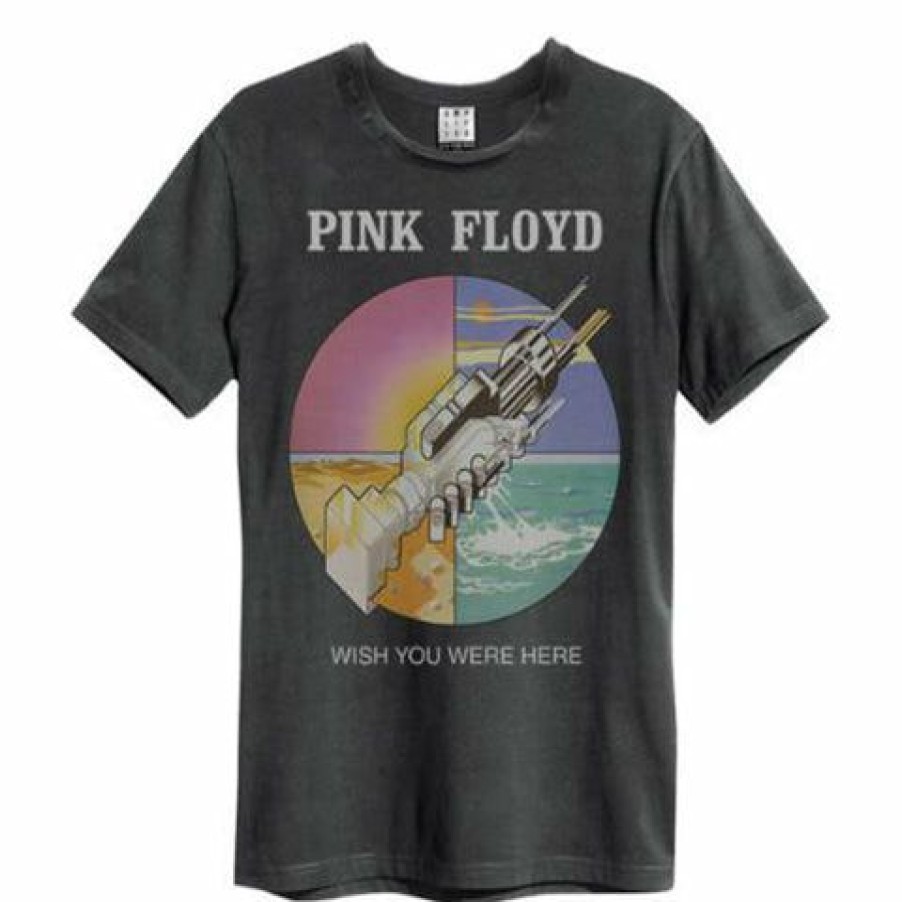 Men'S T-Shirts * | Gift Selection Pink Floyd T-Shirt- Wish You Were Here, Charcoal