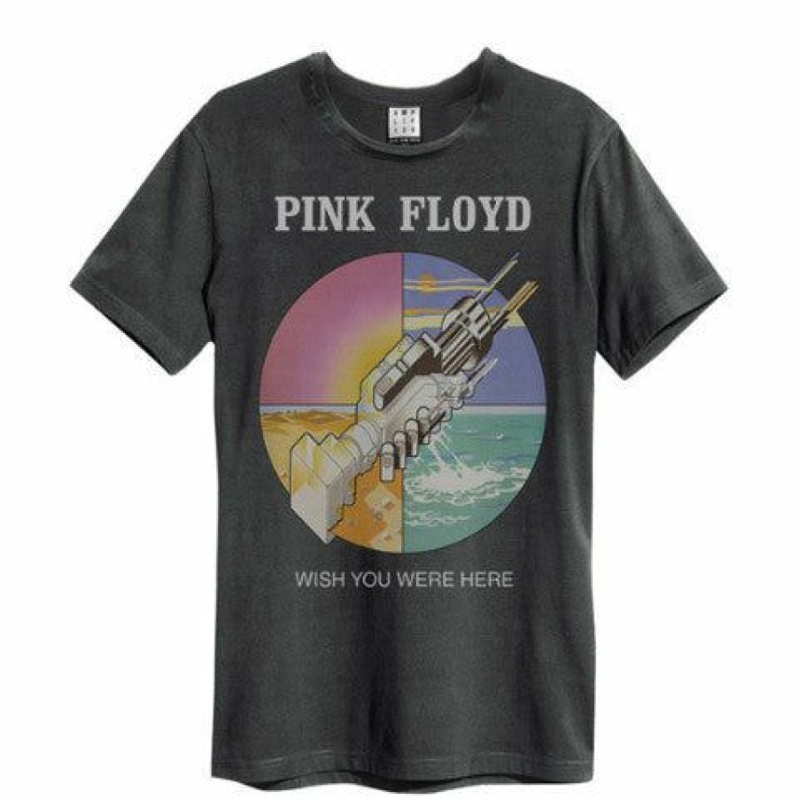 Men'S T-Shirts * | Gift Selection Pink Floyd T-Shirt- Wish You Were Here, Charcoal