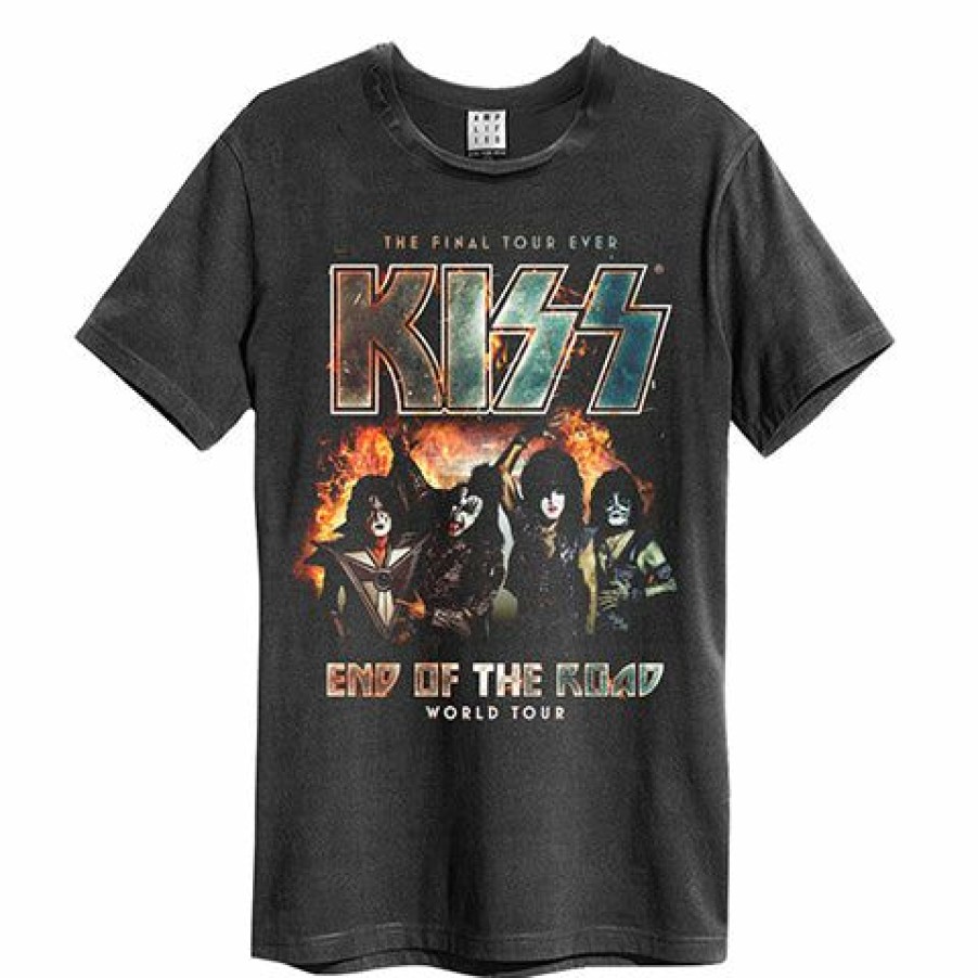 Men'S T-Shirts * | Exclusive Design Kiss T-Shirt End Of The Road Tour