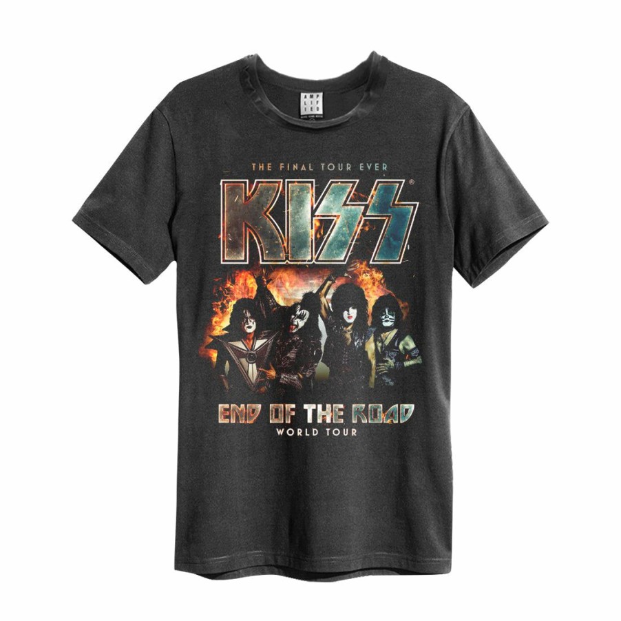 Men'S T-Shirts * | Exclusive Design Kiss T-Shirt End Of The Road Tour