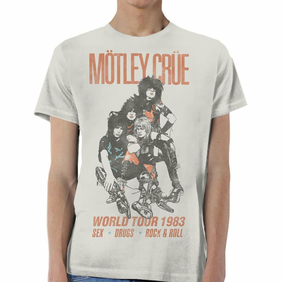 Men'S T-Shirts * | Fashion Motley Crue T-Shirt World Tour Vintage