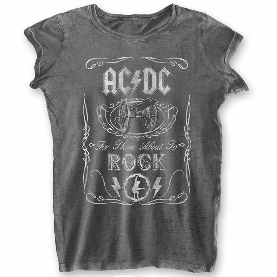 Men'S T-Shirts * | Cut Price Women'S Ac/Dc T-Shirt Cannon Swig