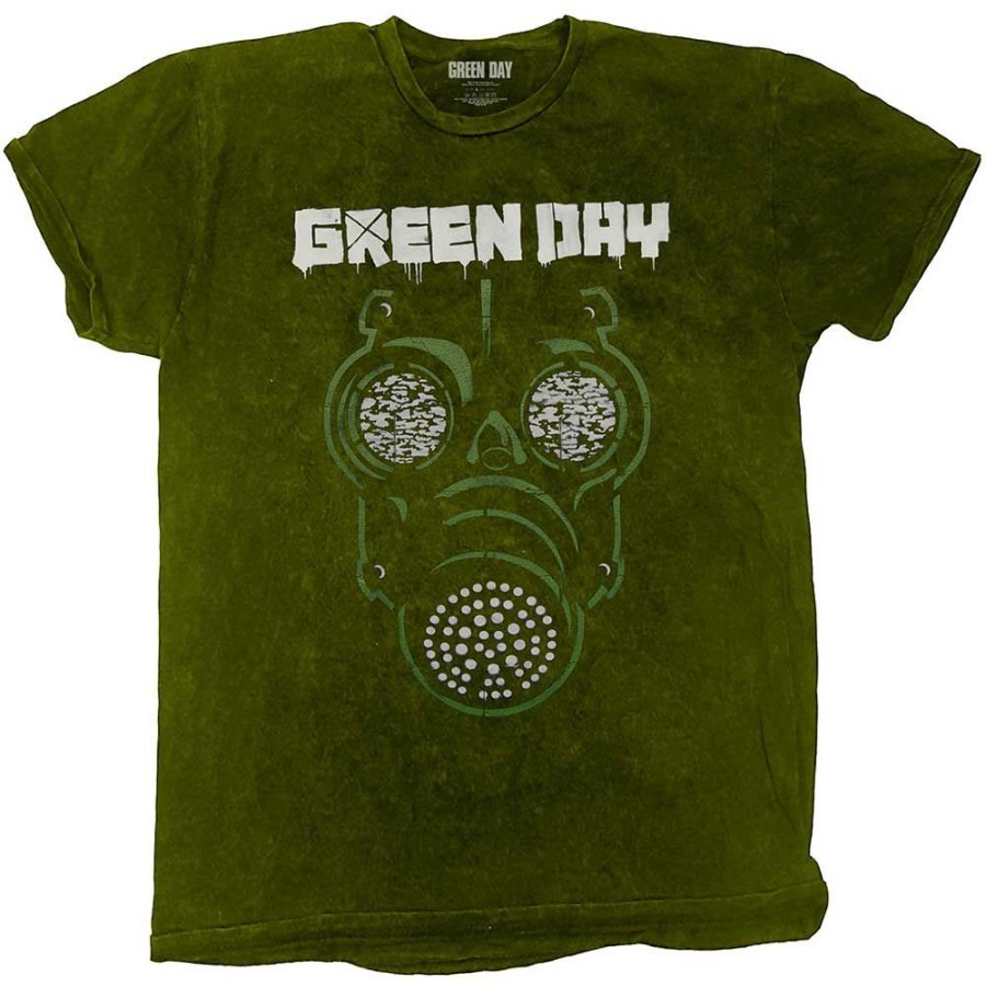 Men'S T-Shirts * | Clearance Sale Green Day T-Shirt Green Mask ( Dip Dye)