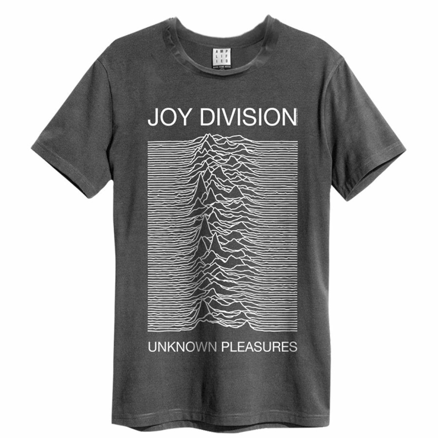 Men'S T-Shirts * | Discount Sale Joy Division T Shirt Unknown Pleasures, Charcoal