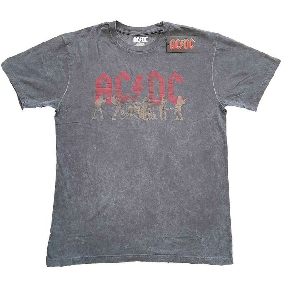 Men'S T-Shirts * | Store Ac/Dc Burn Out T-Shirt Vintage Silhouettes