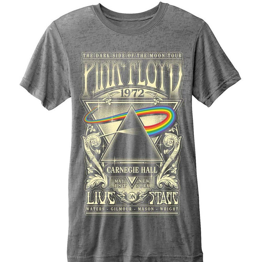 Men'S T-Shirts * | Sale Online Pink Floyd T-Shirt Carnegie Hall 1972