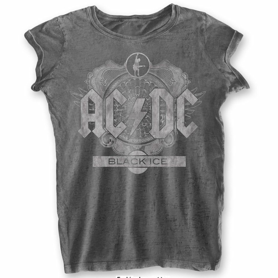 Men'S T-Shirts * | Store Women'S Ac/Dc T-Shirt Black Ice