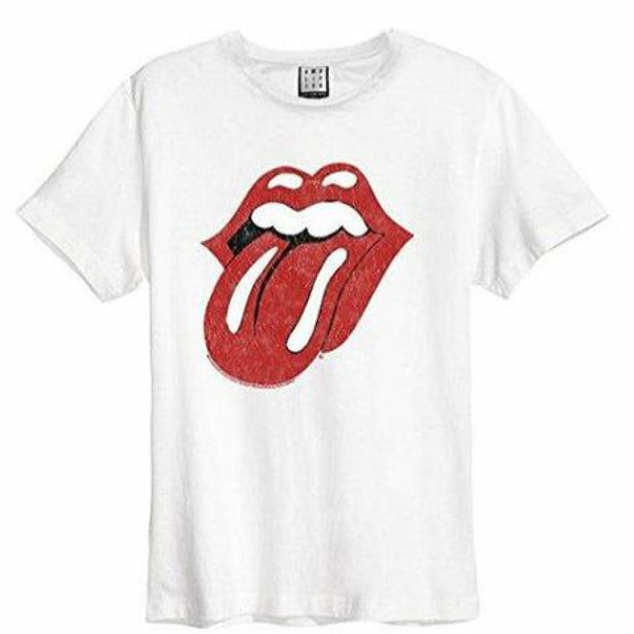 Men'S T-Shirts * | Fashion The Rolling Stones T-Shirt Tongue Era, White