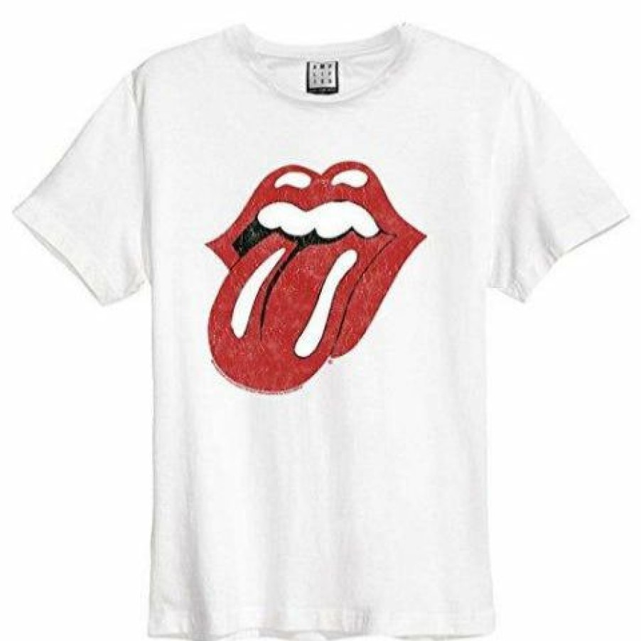 Men'S T-Shirts * | Fashion The Rolling Stones T-Shirt Tongue Era, White