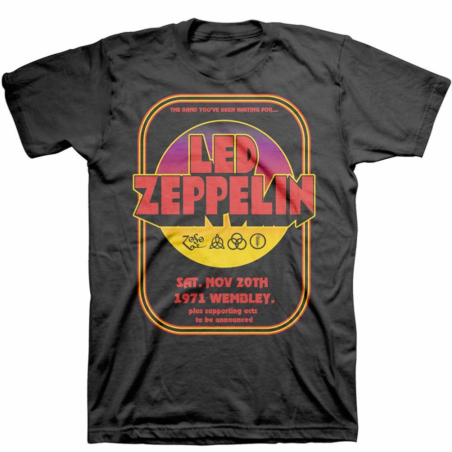 Men'S T-Shirts * | Exclusive Design Led Zeppelin T-Shirt 1971 Wembley