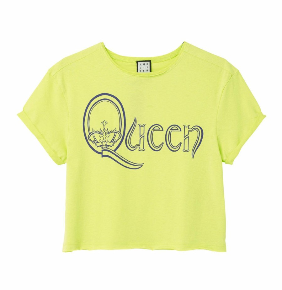 Ladies T-Shirts * | Exclusive Design Queen Crop Top T Shirt Royal Logo