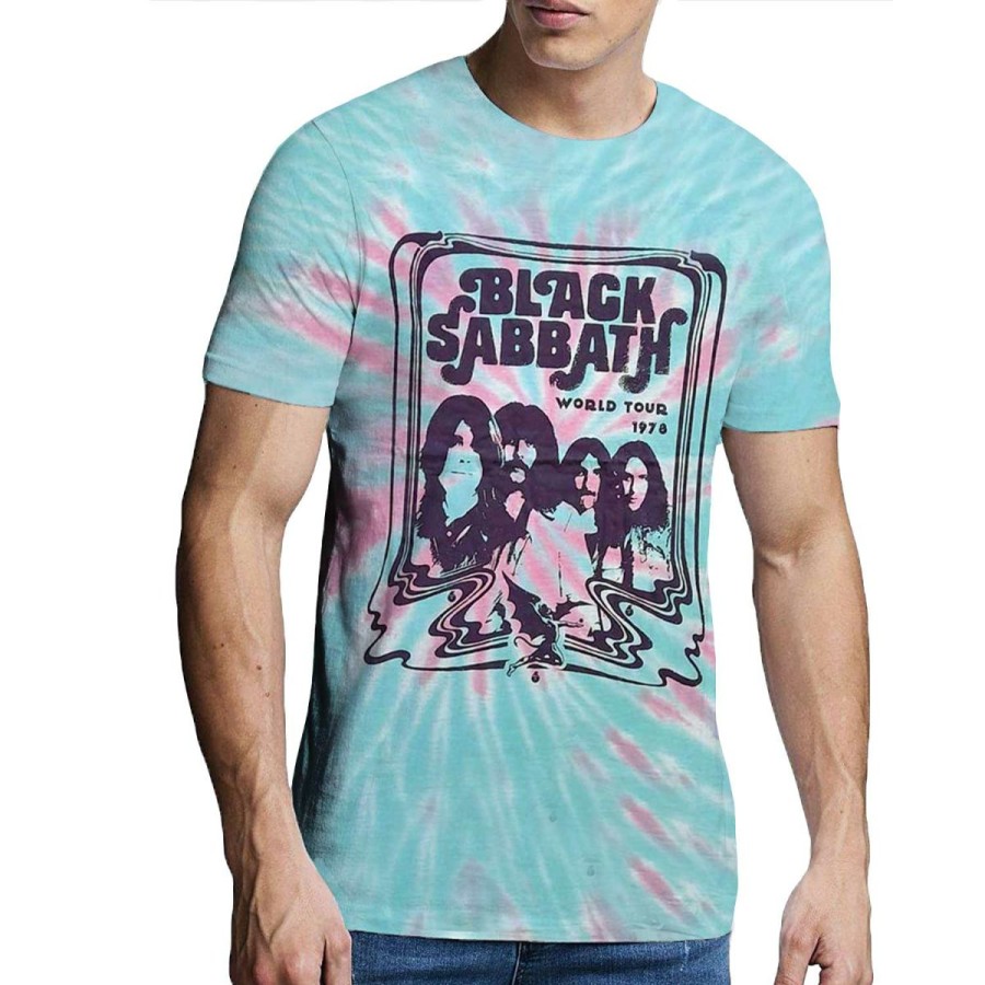 Men'S T-Shirts * | Top Selling Black Sabbath T-Shirt World Tour '78