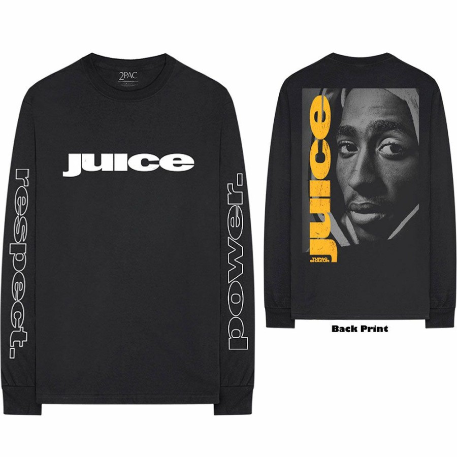 Men'S T-Shirts * | Sale Online Tupac Unisex Long Sleeved T-Shirt Respect