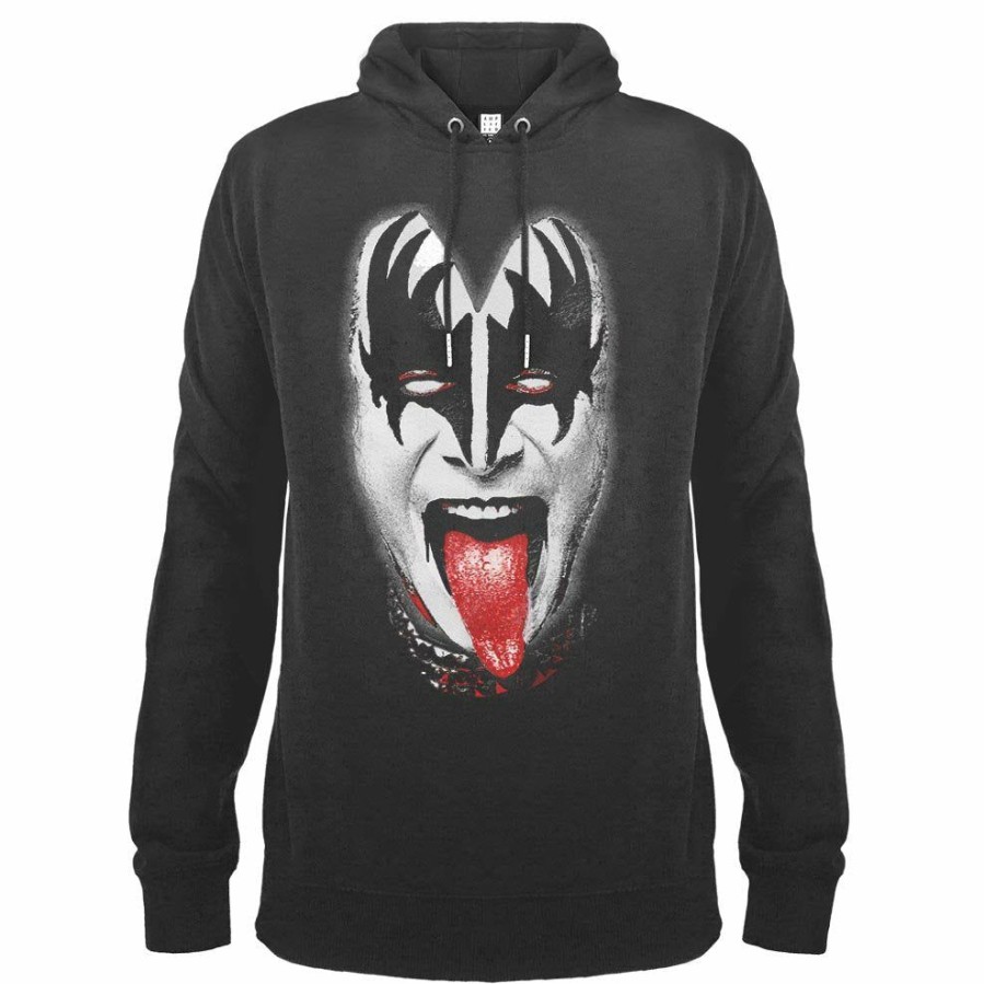 Men'S T-Shirts * | Top Selling Kiss Hoodie Demon Face