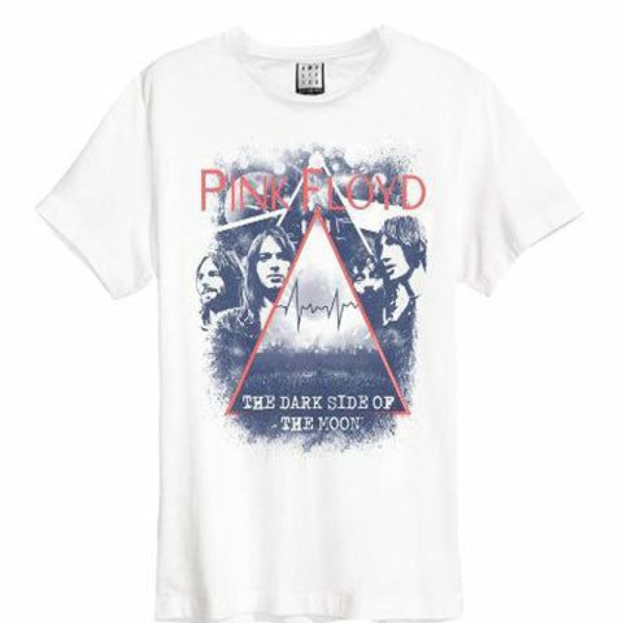 Men'S T-Shirts * | Cut Price Pink Floyd T-Shirt- Pyramid Faces, White