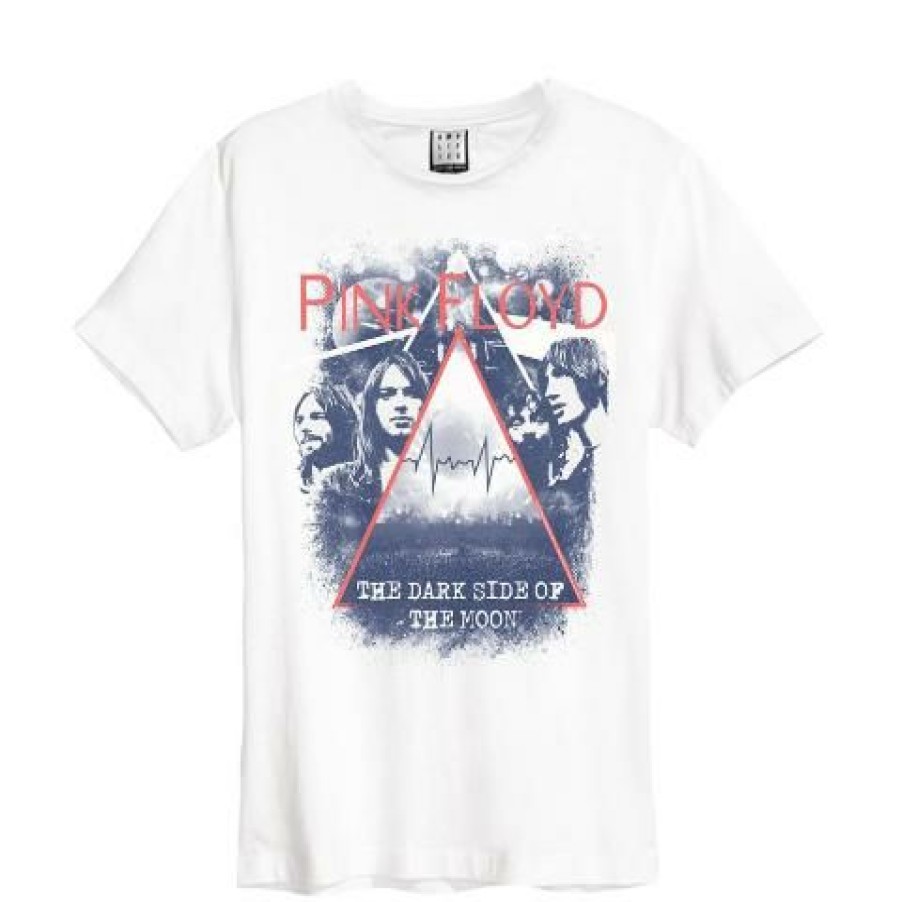 Men'S T-Shirts * | Cut Price Pink Floyd T-Shirt- Pyramid Faces, White