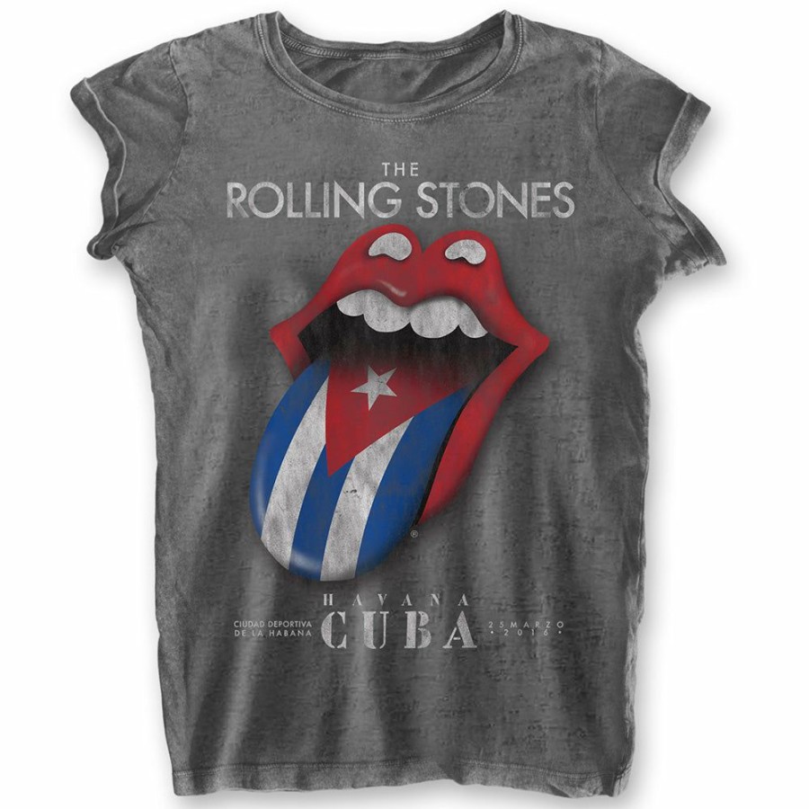 Men'S T-Shirts * | Fashion Women'S Rolling Stones T-Shirt Havana Cuba