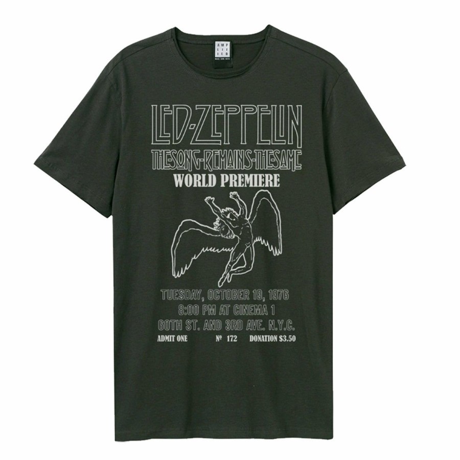 Men'S T-Shirts * | Bargain Sale Led Zeppelin T-Shirt The Song Remains The Same, Charcoal