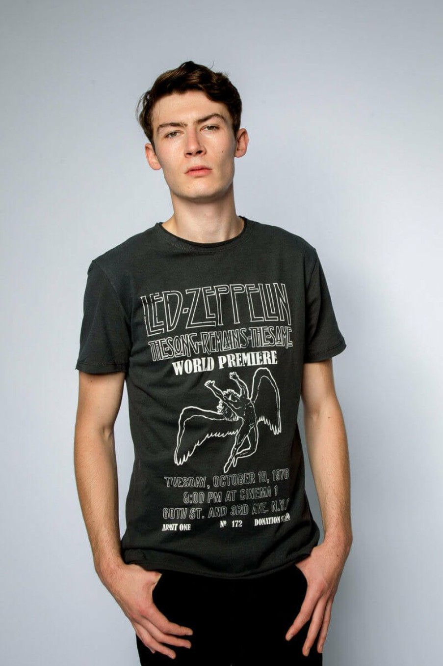 Men'S T-Shirts * | Bargain Sale Led Zeppelin T-Shirt The Song Remains The Same, Charcoal