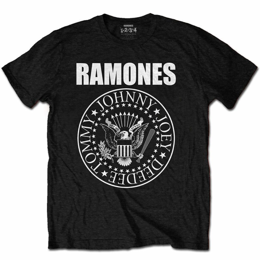 Men'S T-Shirts * | Sale Online Ramones T-Shirt Logo, Black