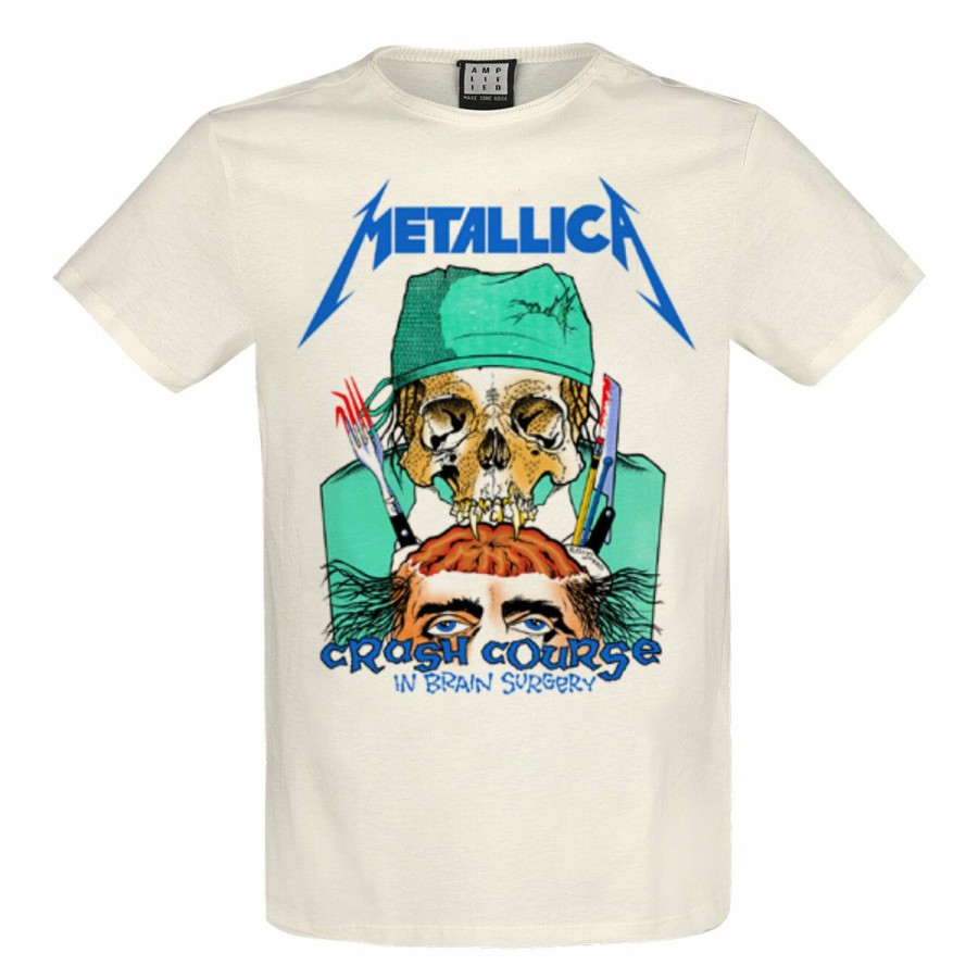 Men'S T-Shirts * | Sale Online Metallica T-Shirt Crash Course In Brain Surgery