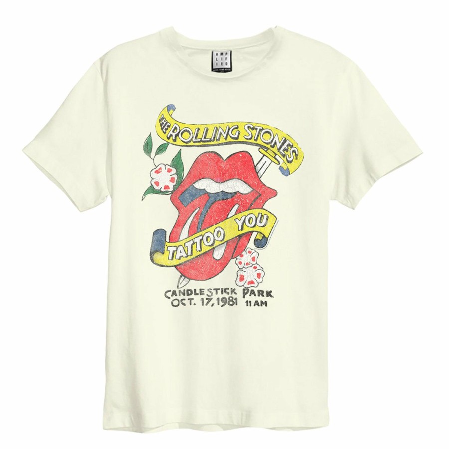 Men'S T-Shirts * | Large Choice Rolling Stones T-Shirt Tattoo