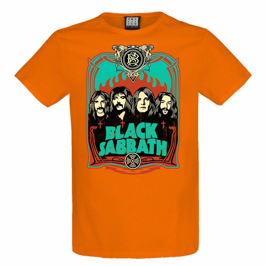 Men'S T-Shirts * | Hot Selling Black Sabbath T-Shirt Flames