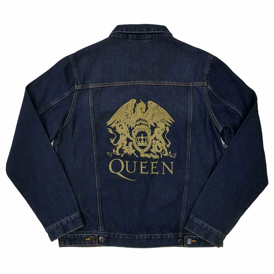 Men'S T-Shirts * | Exclusive Design Queen Unisex Denim Jacket Royal Crest