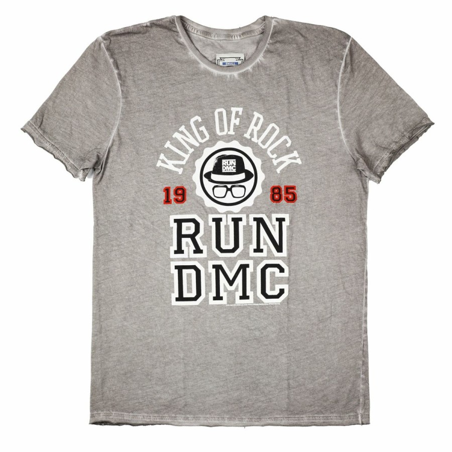 Men'S T-Shirts * | Large Choice Run Dmc T-Shirt King Of Rock, Grey