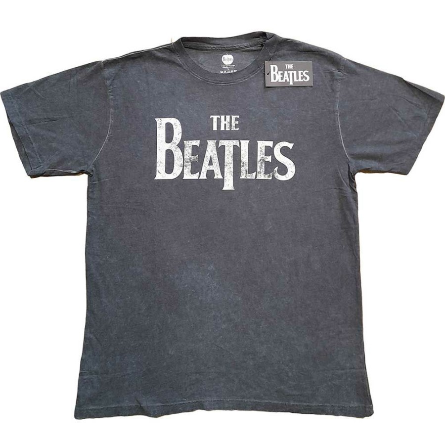 Men'S T-Shirts * | Exclusive Design The Beatles T-Shirt- Drop T Logo Snow Wash