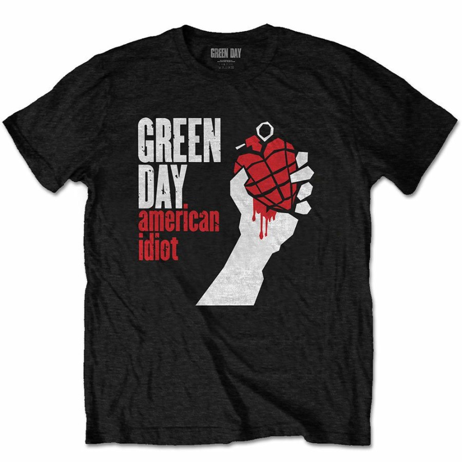 Men'S T-Shirts * | Fashion Green Day T-Shirt American Idiot