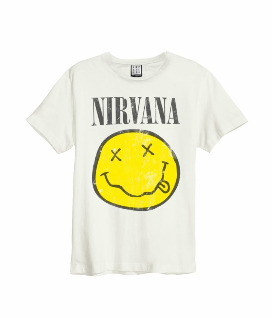 Men'S T-Shirts * | Clearance Sale Nirvana T-Shirt Worn Out Smiley