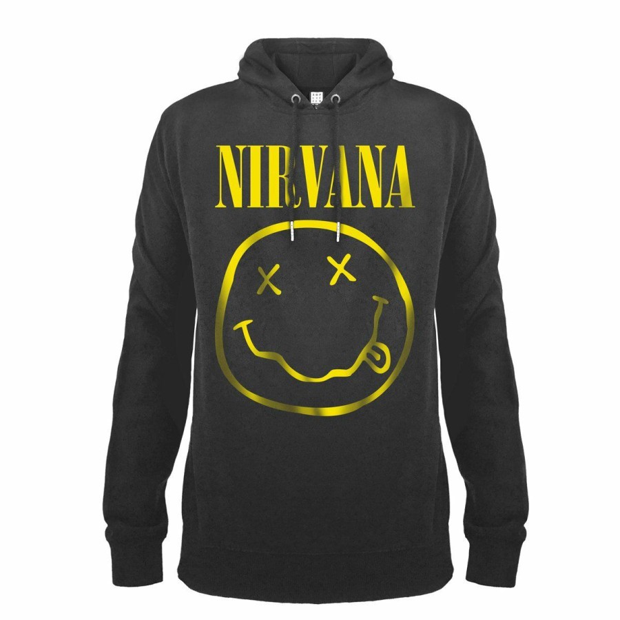 Men'S T-Shirts * | New Arrivals Nirvana Hoodie Smiley Face