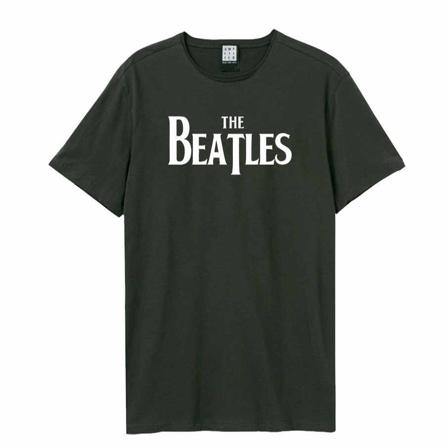 Men'S T-Shirts * | Top Selling The Beatles T-Shirt Logo, Charcoal